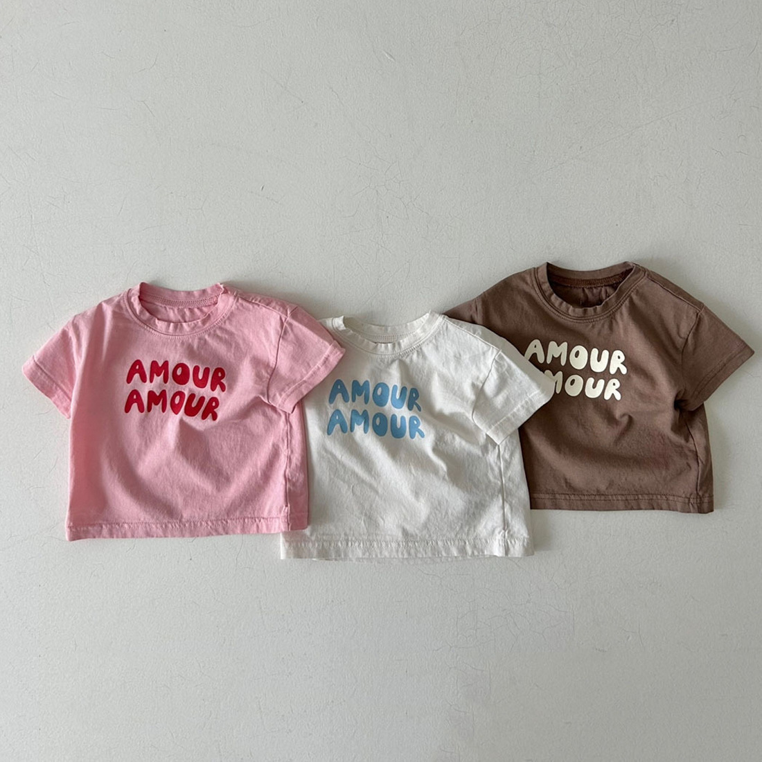AMOUR Kids Letter Print T-shirt
