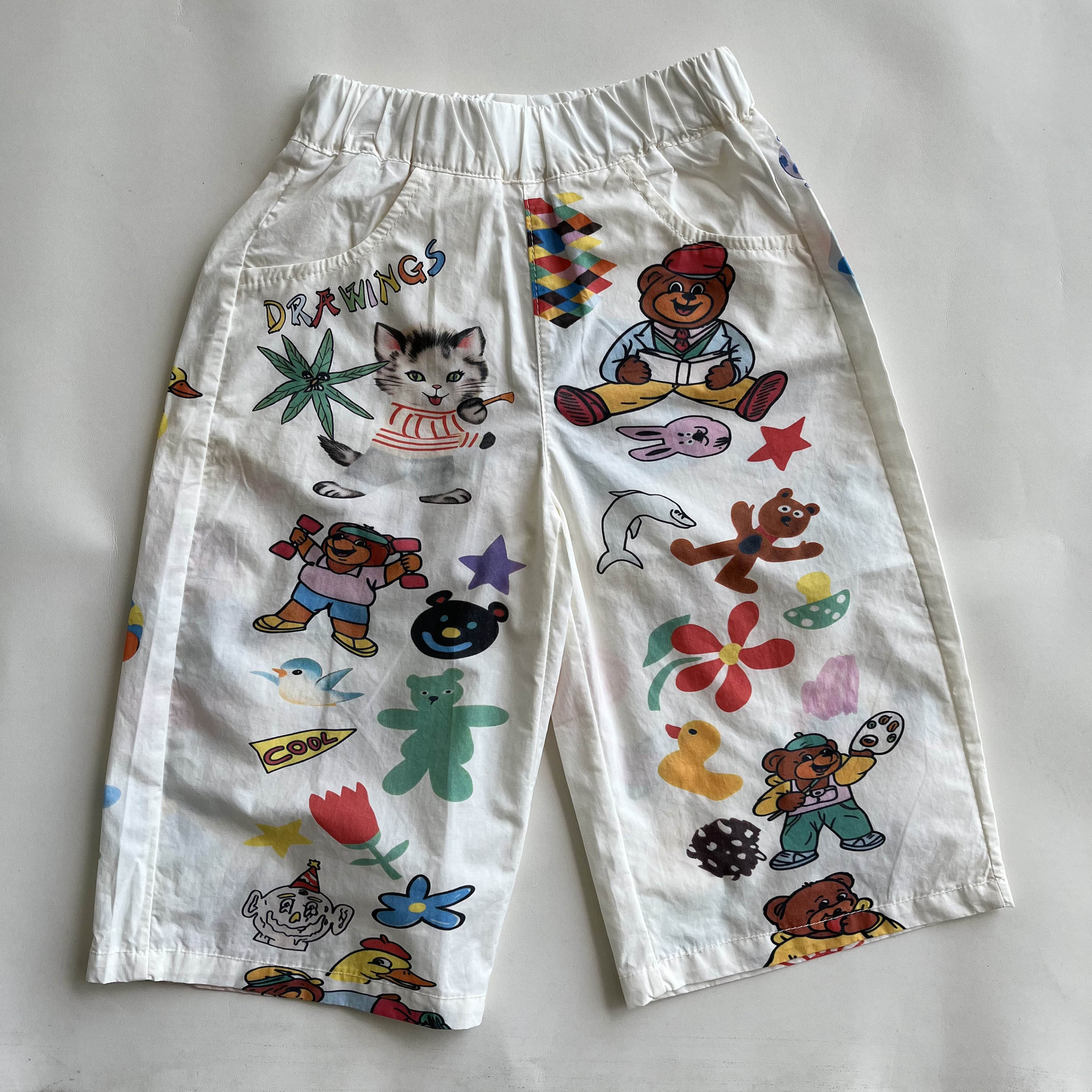 Kids Cartoon Graffiti Pants
