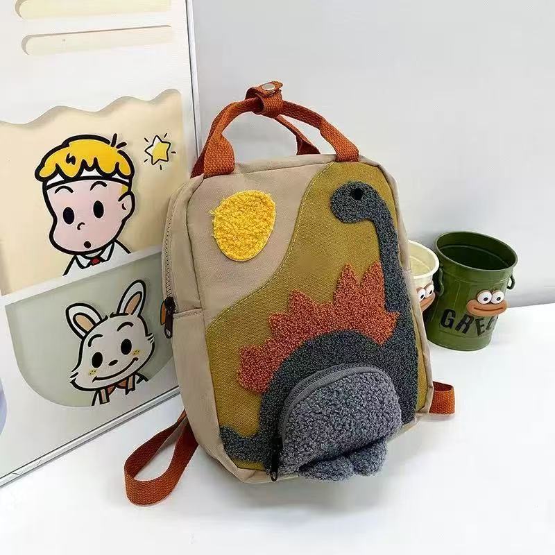Mama and Me Cartoon Dinosaur School Backpack