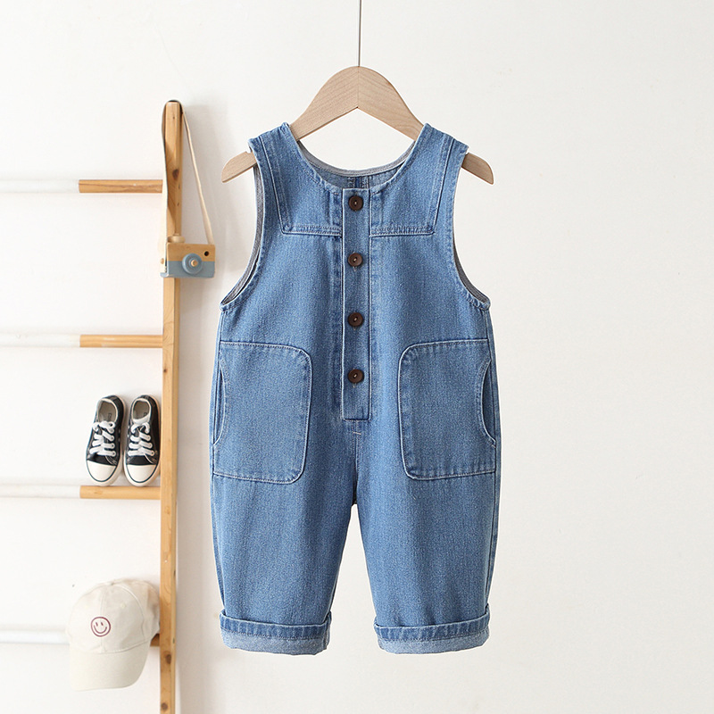 Kids Soft Denim Overalls