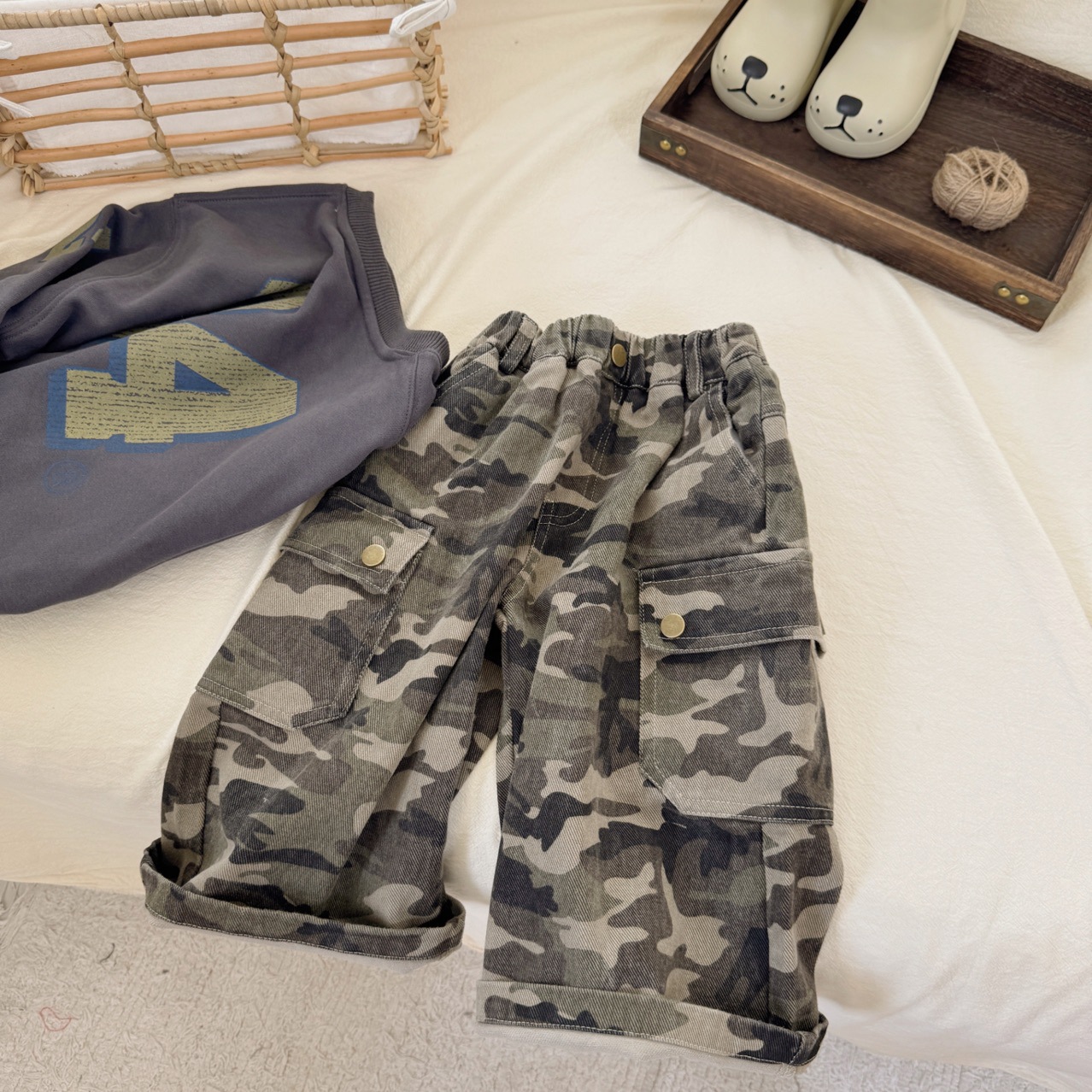 Kids Camouflage Cargo Pants