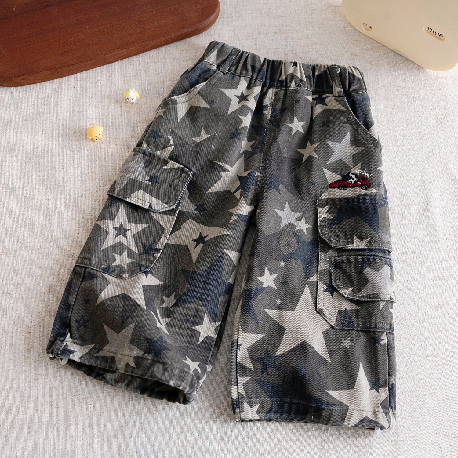 Kids Star Camouflage Cargo Pants 