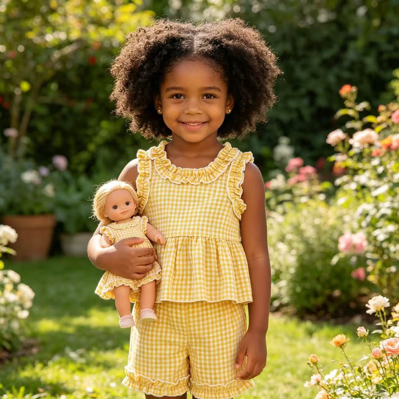 Baby Toddler Checkerboard Top and Short Pants