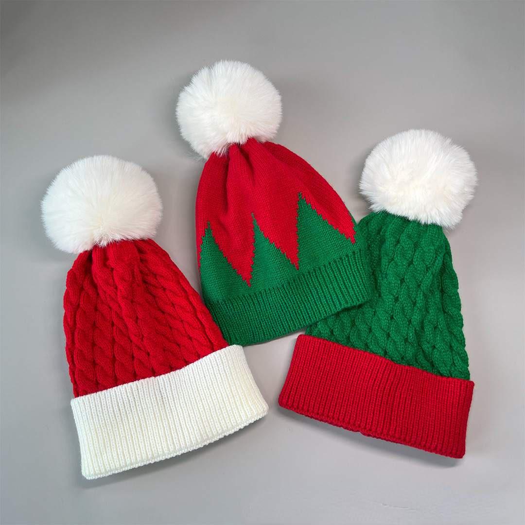 Baby Christmas Warm Pom Hat