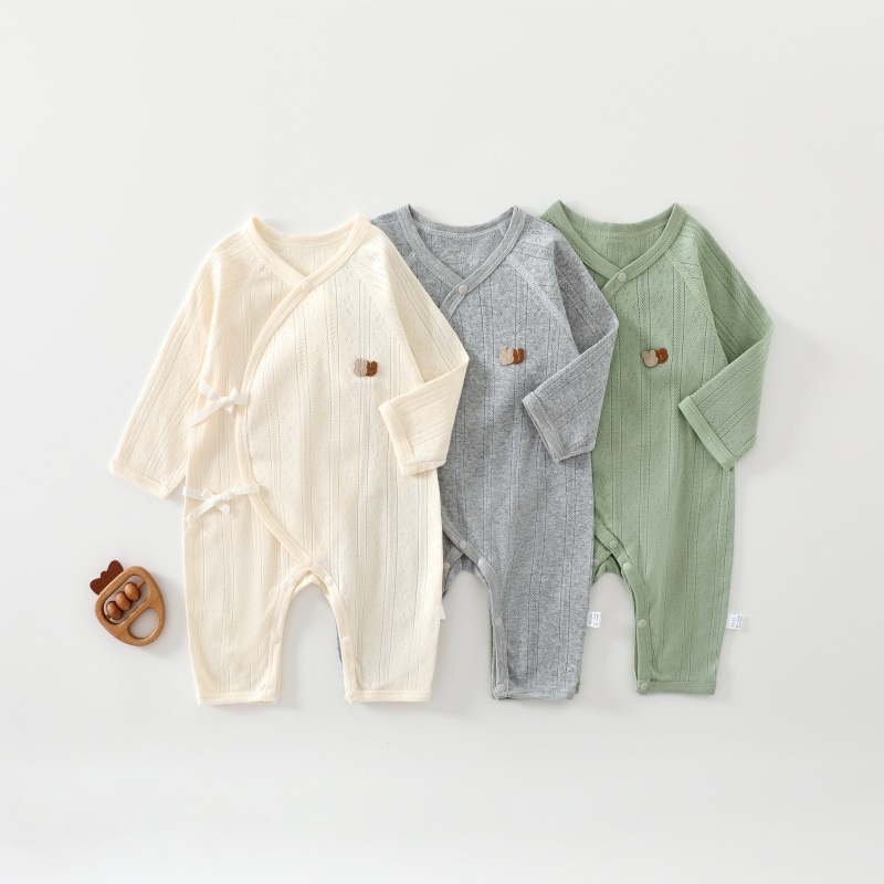 Baby Newborn Tie-Up Romper