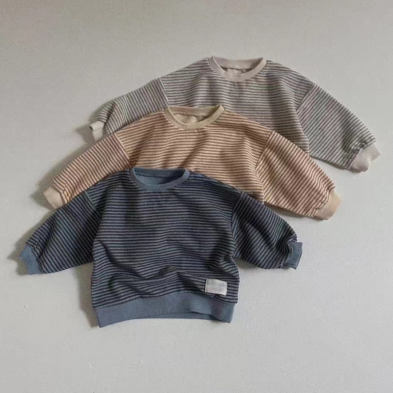 Baby Striped Long Sleeve Sweatshirt