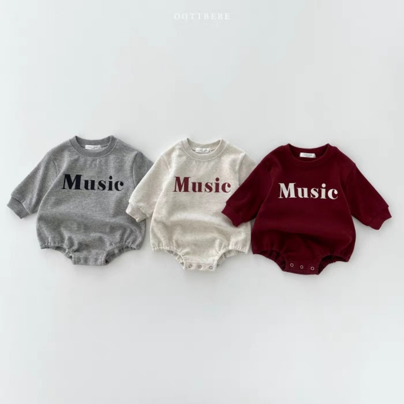 Music Baby Alphabet Print Romper