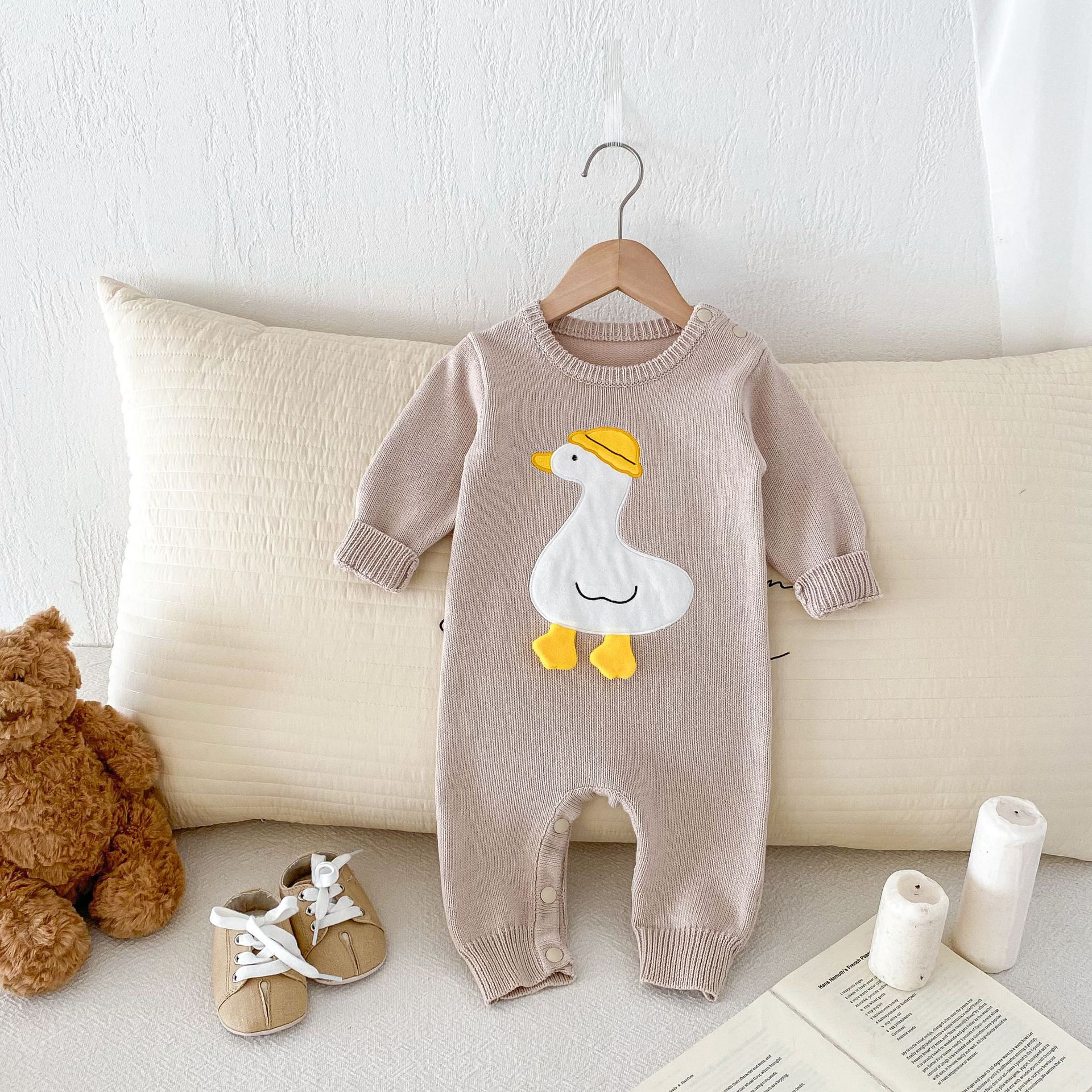 Baby Knitted Duck Jumpsuit