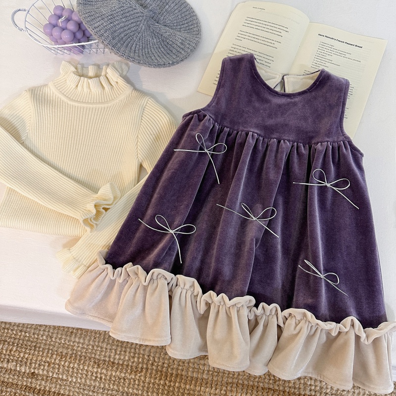 Baby Toddler Girls Sleeveless Lace Vest Dress