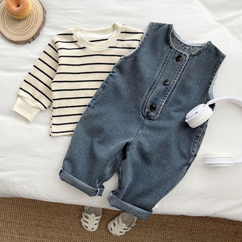 Baby Denim Overalls Set