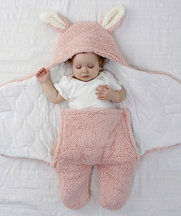 Rabbit Ears Newborn Baby Sleeping Bag
