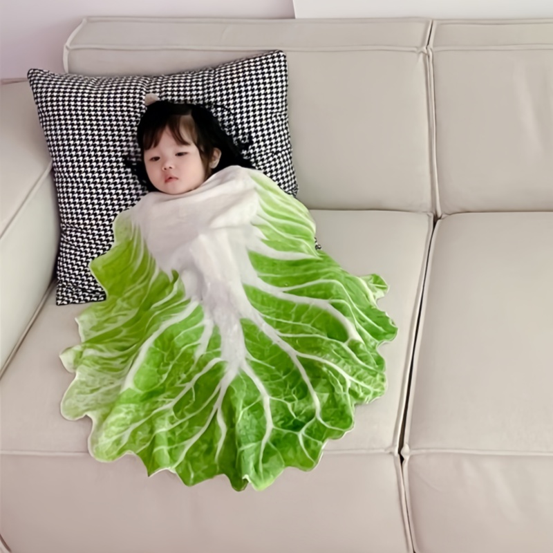 Baby Toddler Green Cabbage Blanket Cover Up