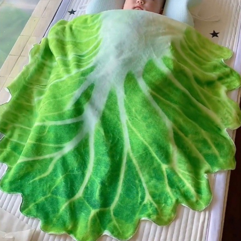 Baby Toddler Green Cabbage Blanket Cover Up