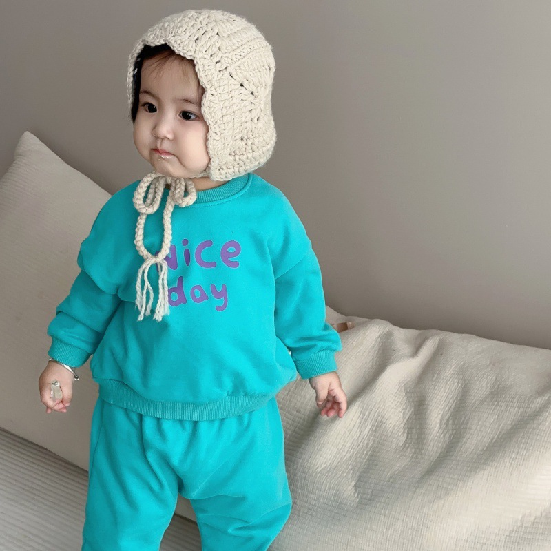 Nice Day Baby Toddler Smiley Sweater Set