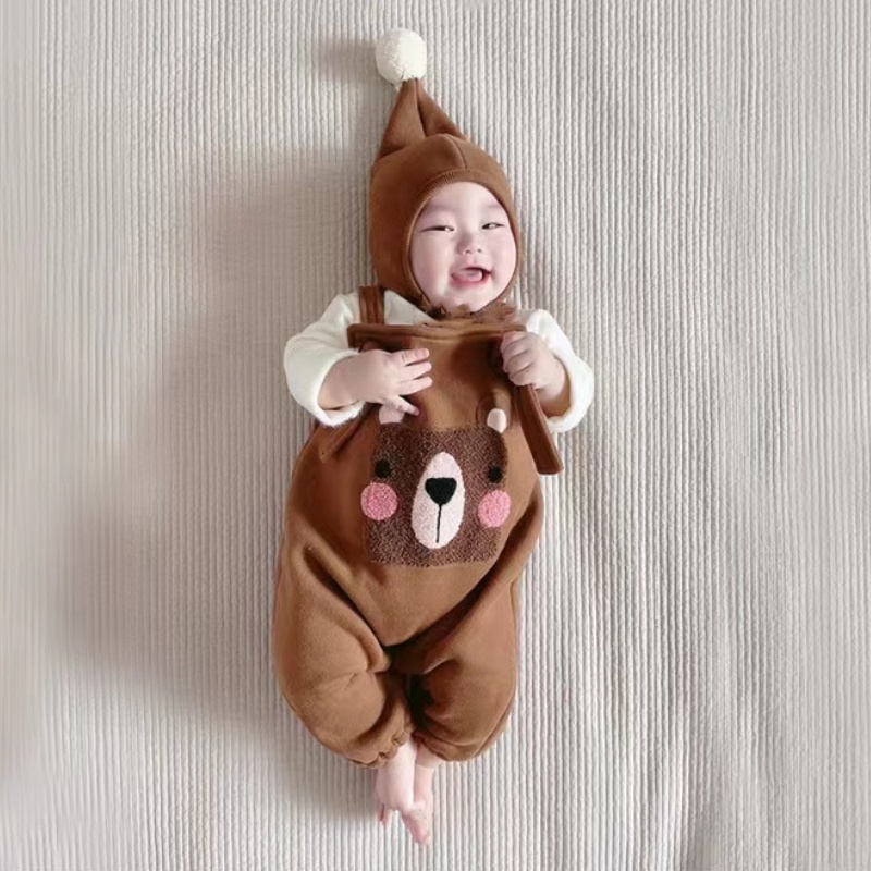 Baby Warm Cute Animal Overalls (sends hat)