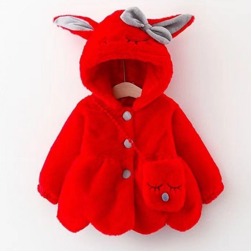 Rabbit Ears Baby Toddler Girls Warm Outerwear