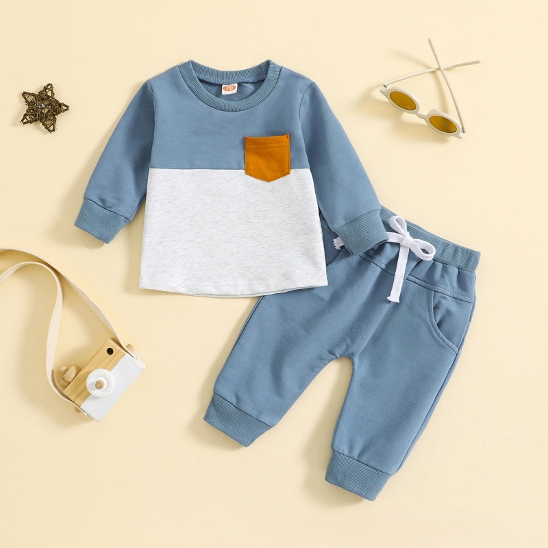 Colorblocked Baby Toddler 2-Piece Sweater Set