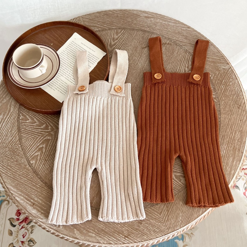 Baby Toddler Knitted Sweater Overalls