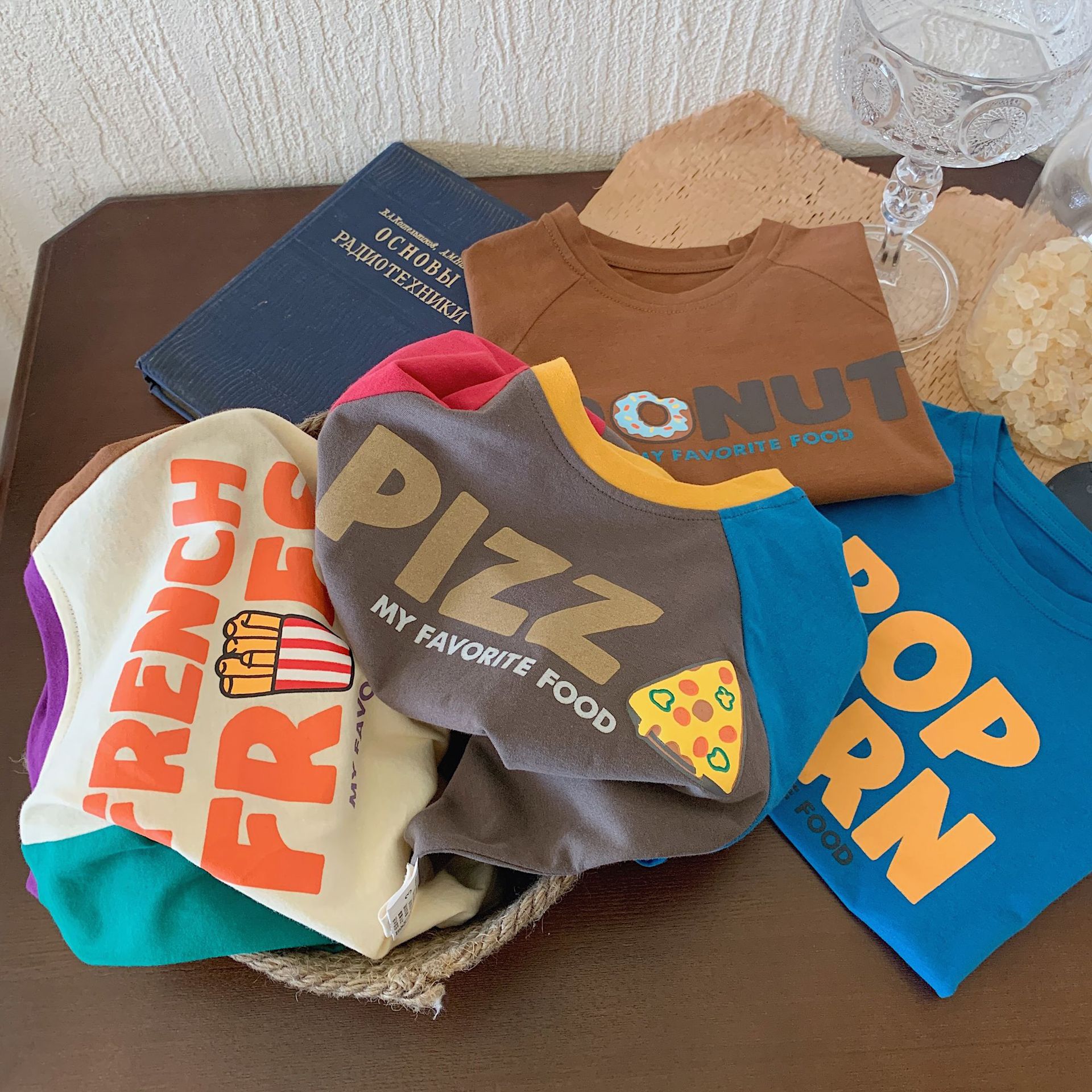 Boy Cartoon Long-sleeved Base Layer Casual Contrast T-Shirt