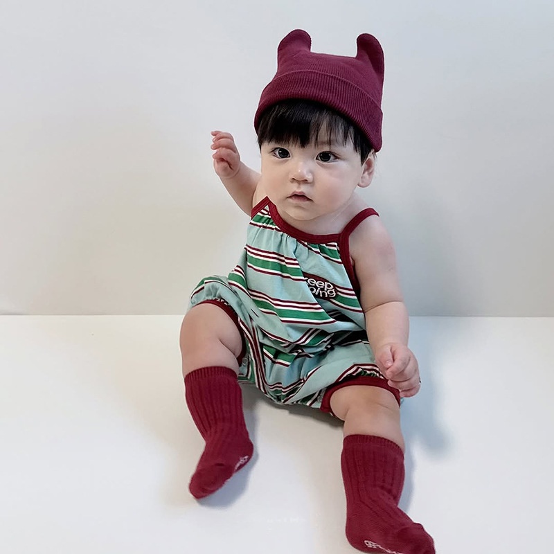 Baby Striped Camisole Romper