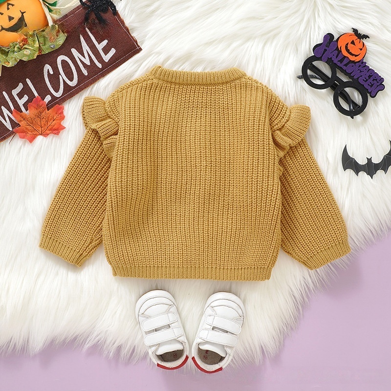 Baby Halloween 3D Pumpkin Print Sweater