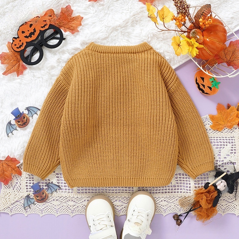 Baby Toddler Halloween Ghost Print Sweater