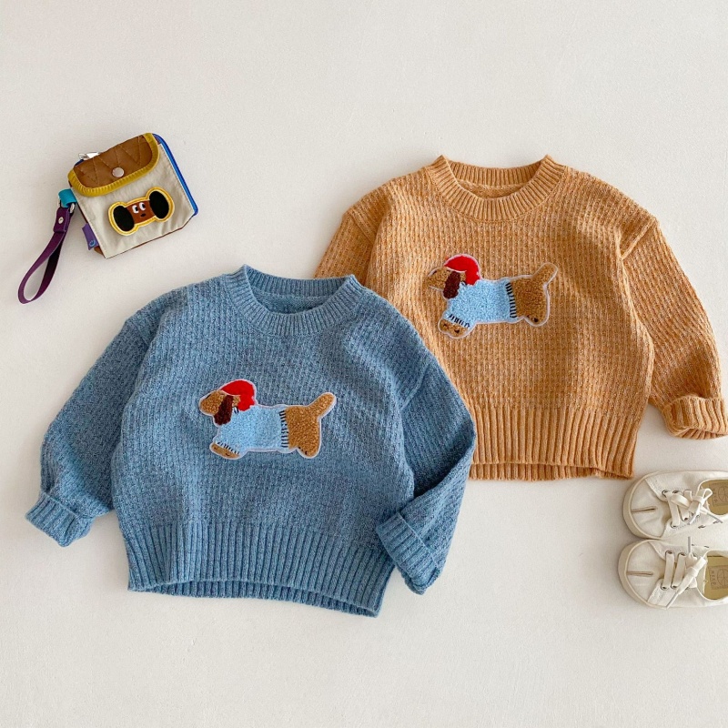 Kids' Sausage Dog Embroidered Sweater