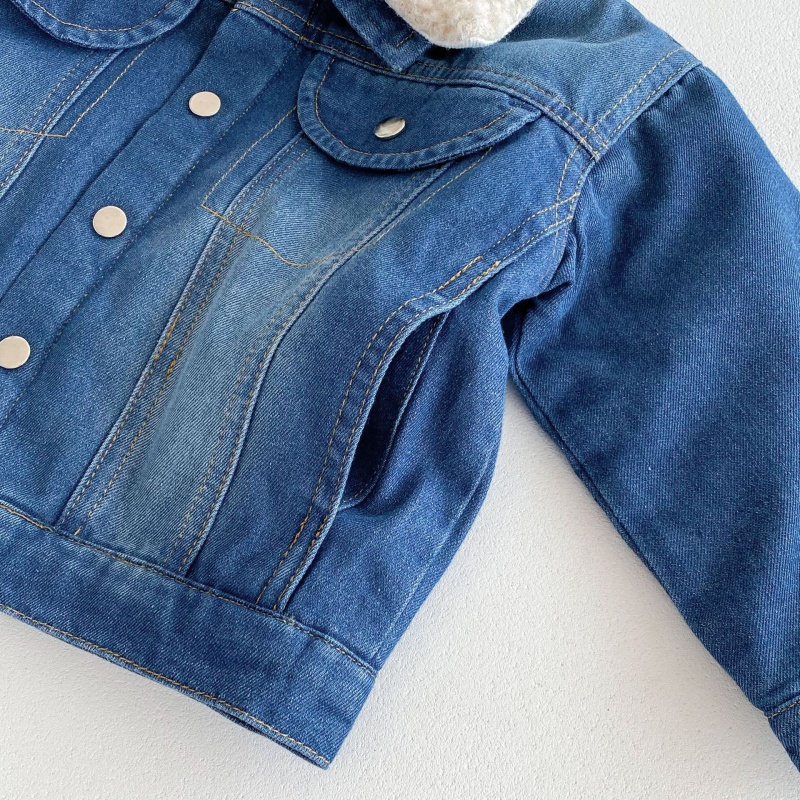 Baby Toddler Fleece-Lined Warm Denim Jacket
