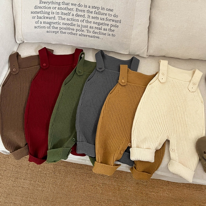 Baby Knit Sweater Overalls