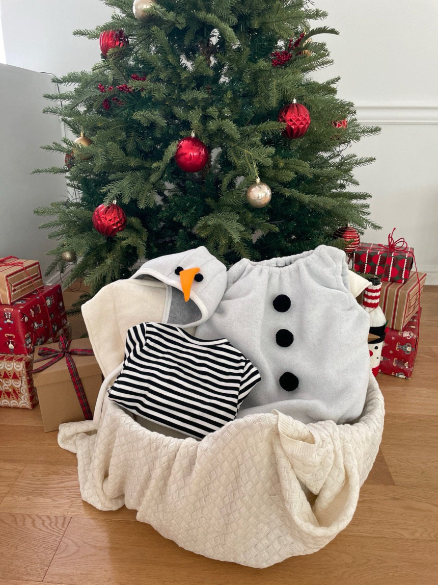 Baby Christmas Vest Hooded Romper