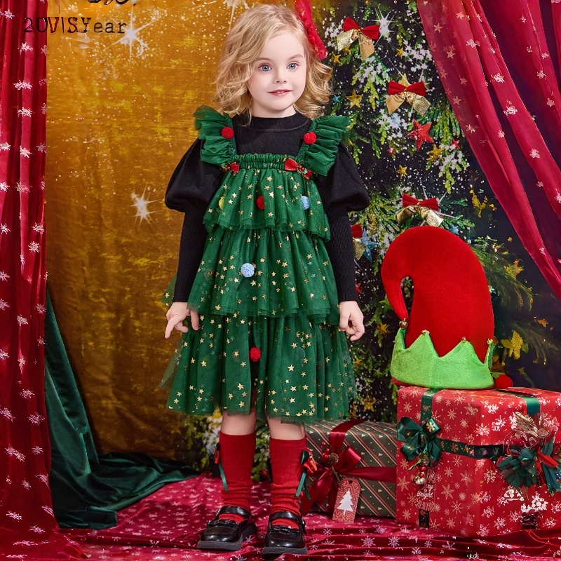 Baby Kids' Girl Christmas Strapless Dress