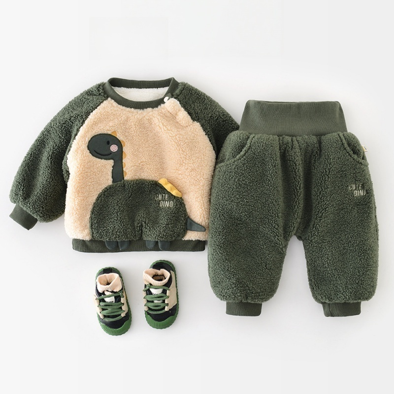 2-Piece Baby Toddler Dinosaur Fleece Set