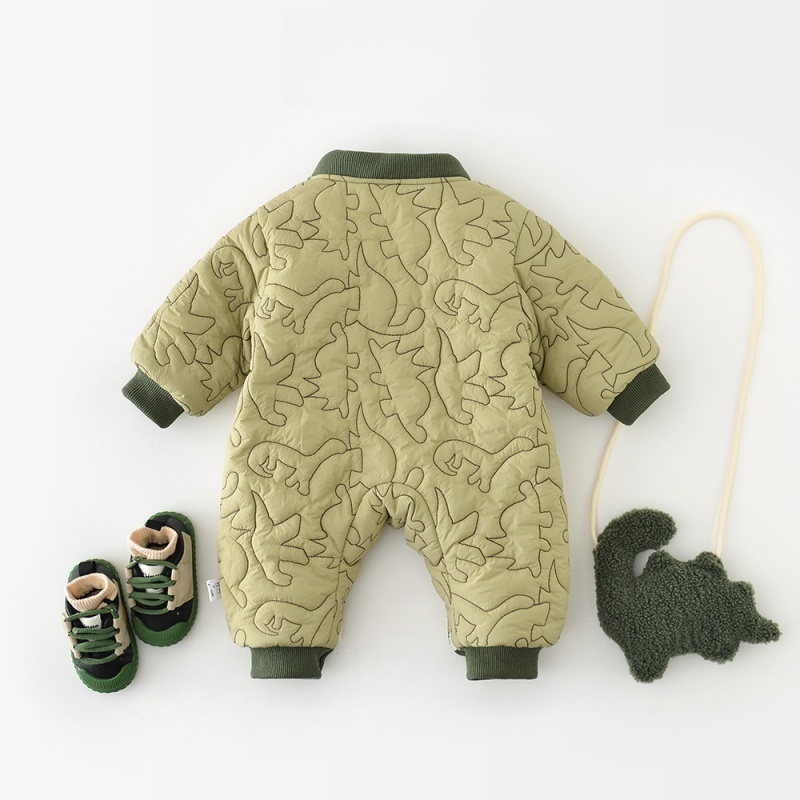 Baby and Toddler Dinosaur Fleece Romper(Includes bag)