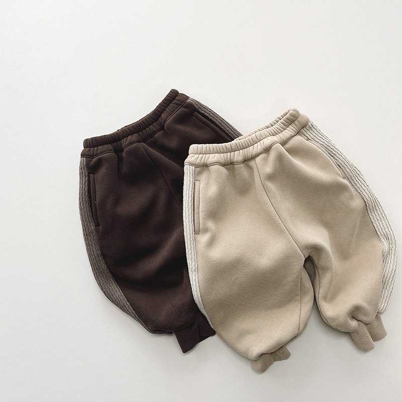 Baby & Kids Patchwork Fleece-Lined Pants