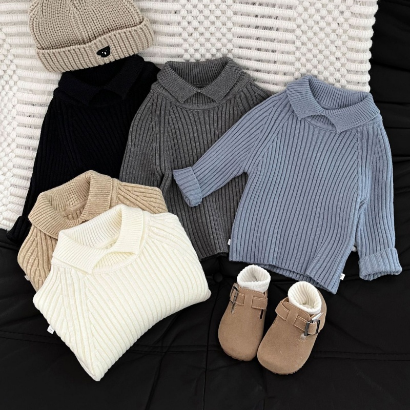 Baby and Toddler Warm Collared Sweater