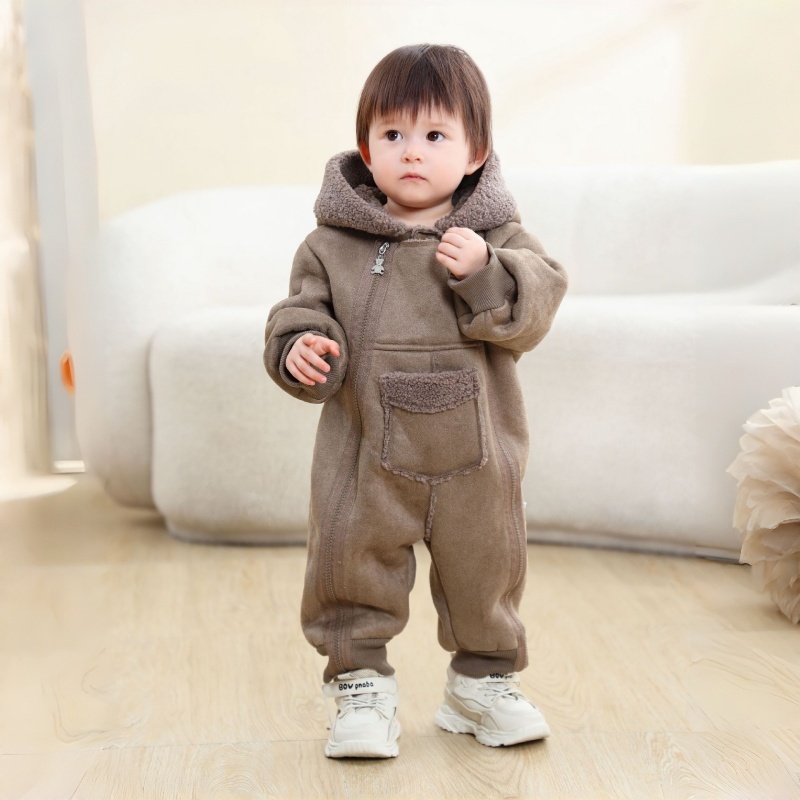 Baby Double-Zip Pocket Romper