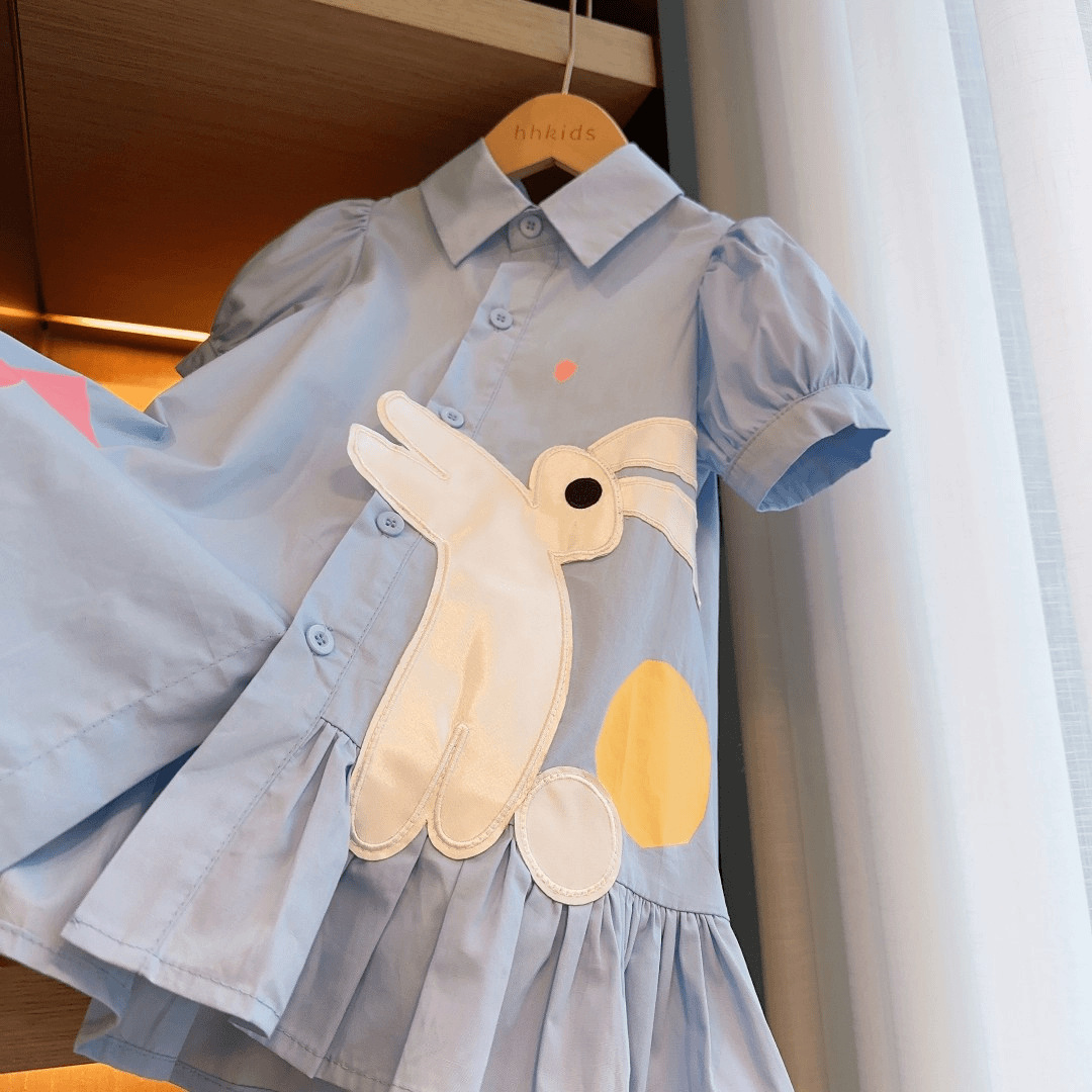 Toddler Kid Girl Rabbit Polo Dress