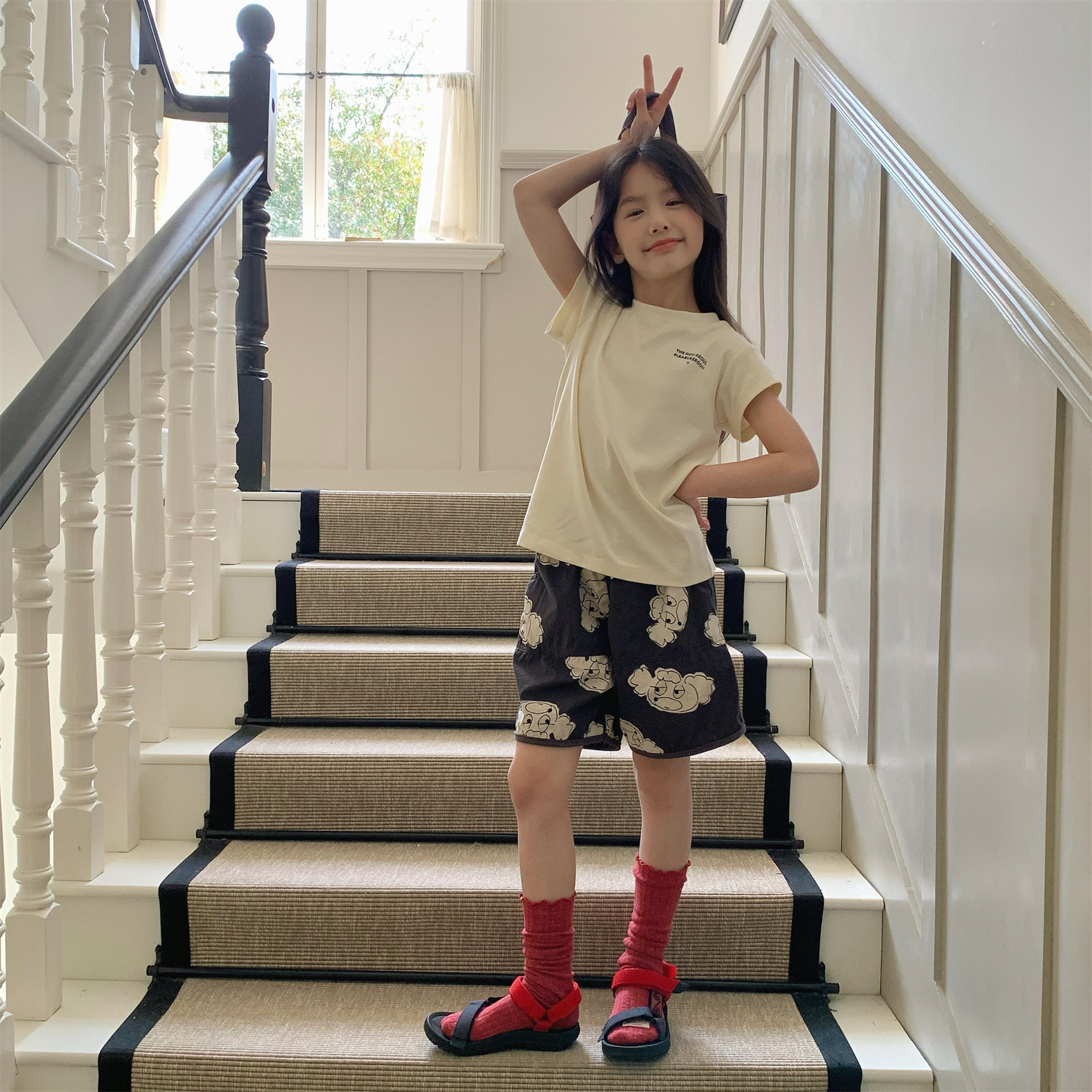 Kids Heart Shaped Dog Shorts