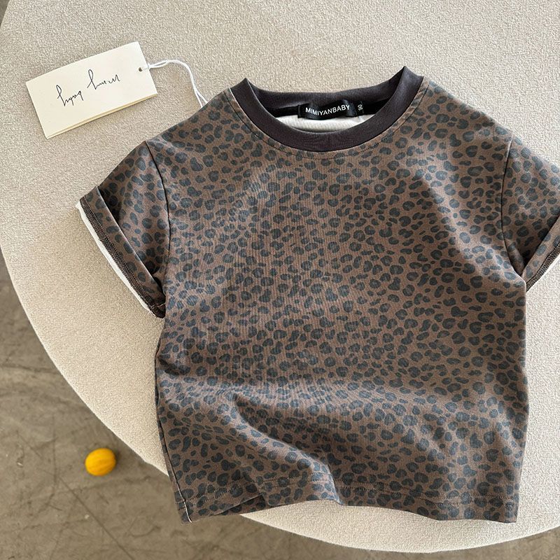 Kids Leopard Print T-shirt