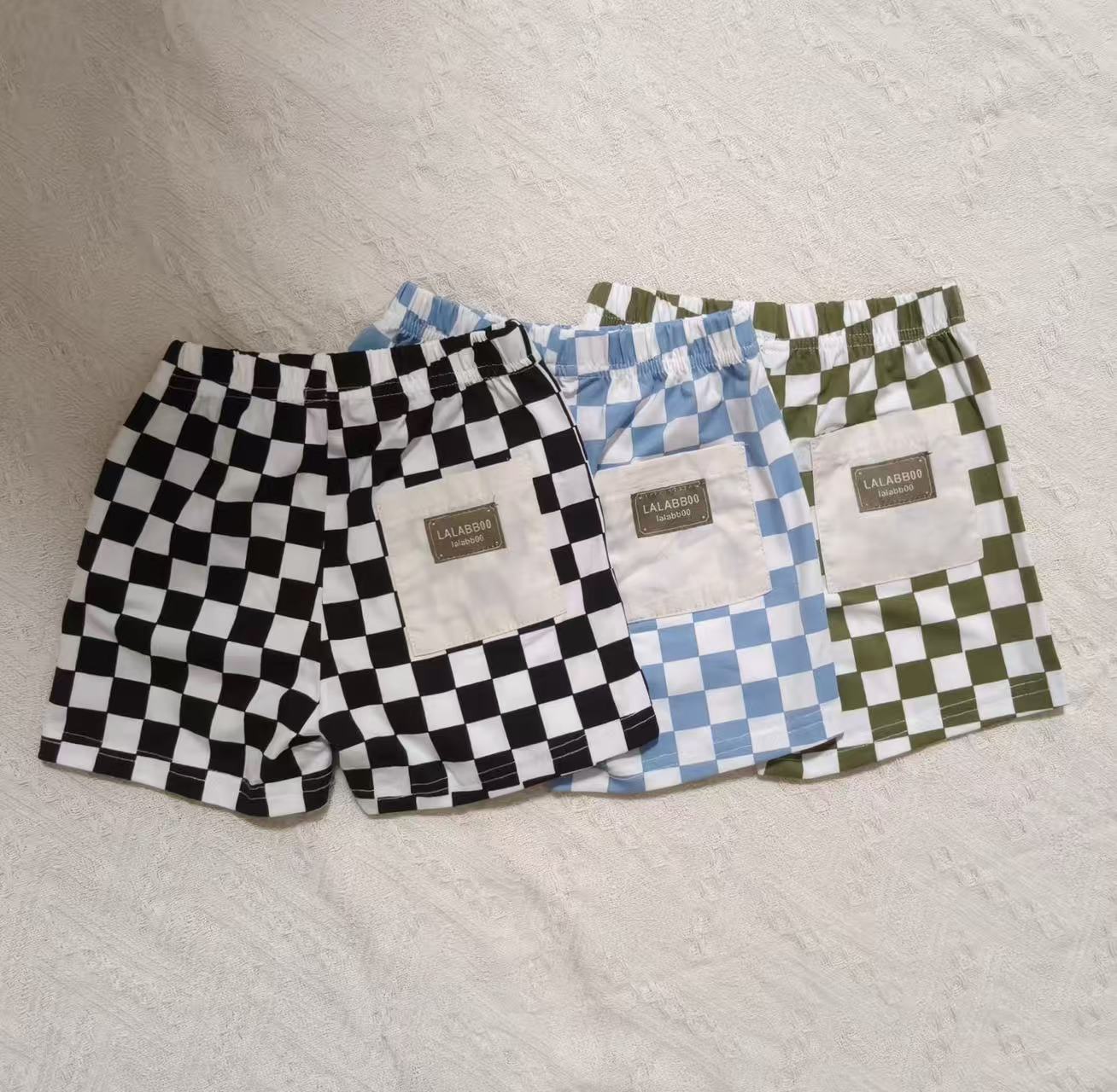 Baby& Kid Checkerboard Shorts