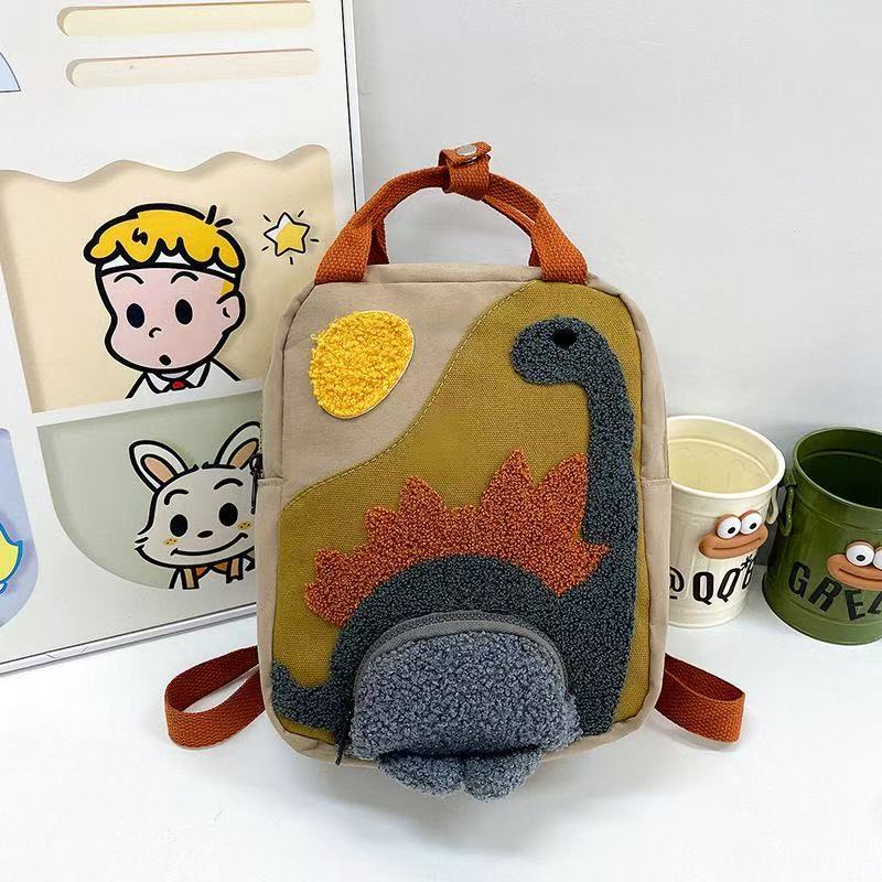 Mama and Me Cartoon Dinosaur School Backpack