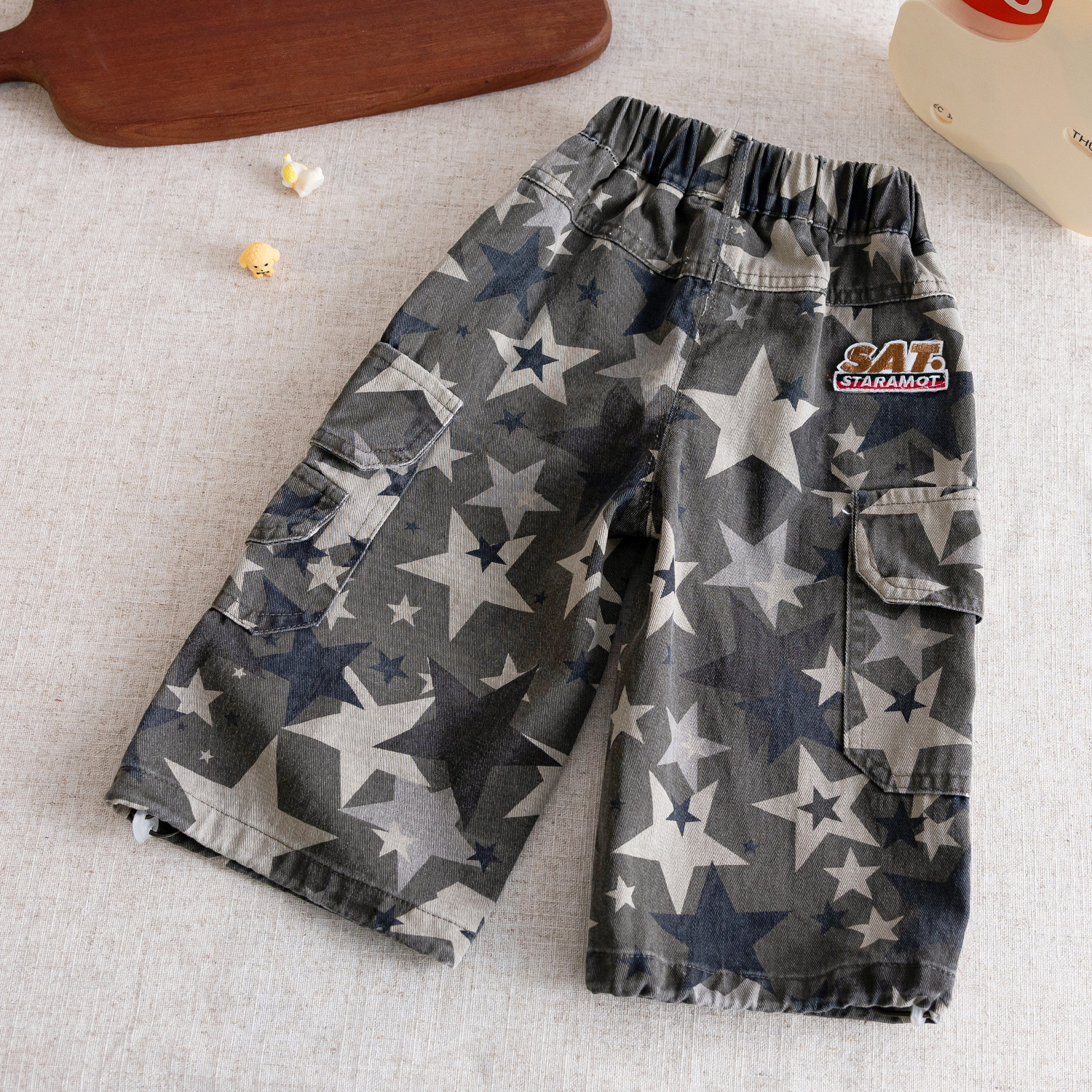 Kids Star Camouflage Cargo Pants 