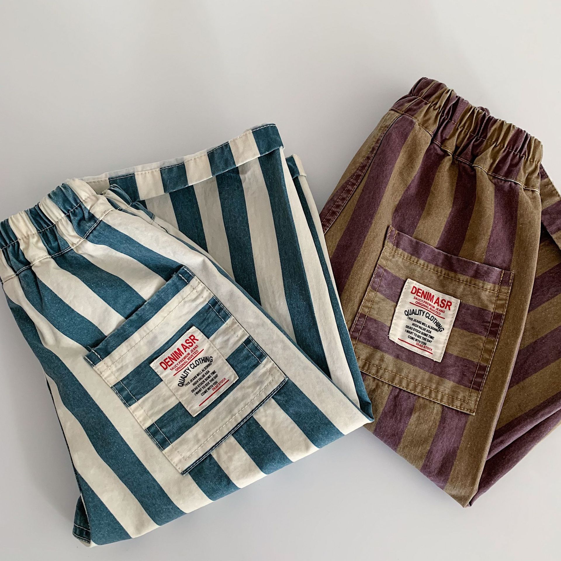 Kids Stripe Casual Pants