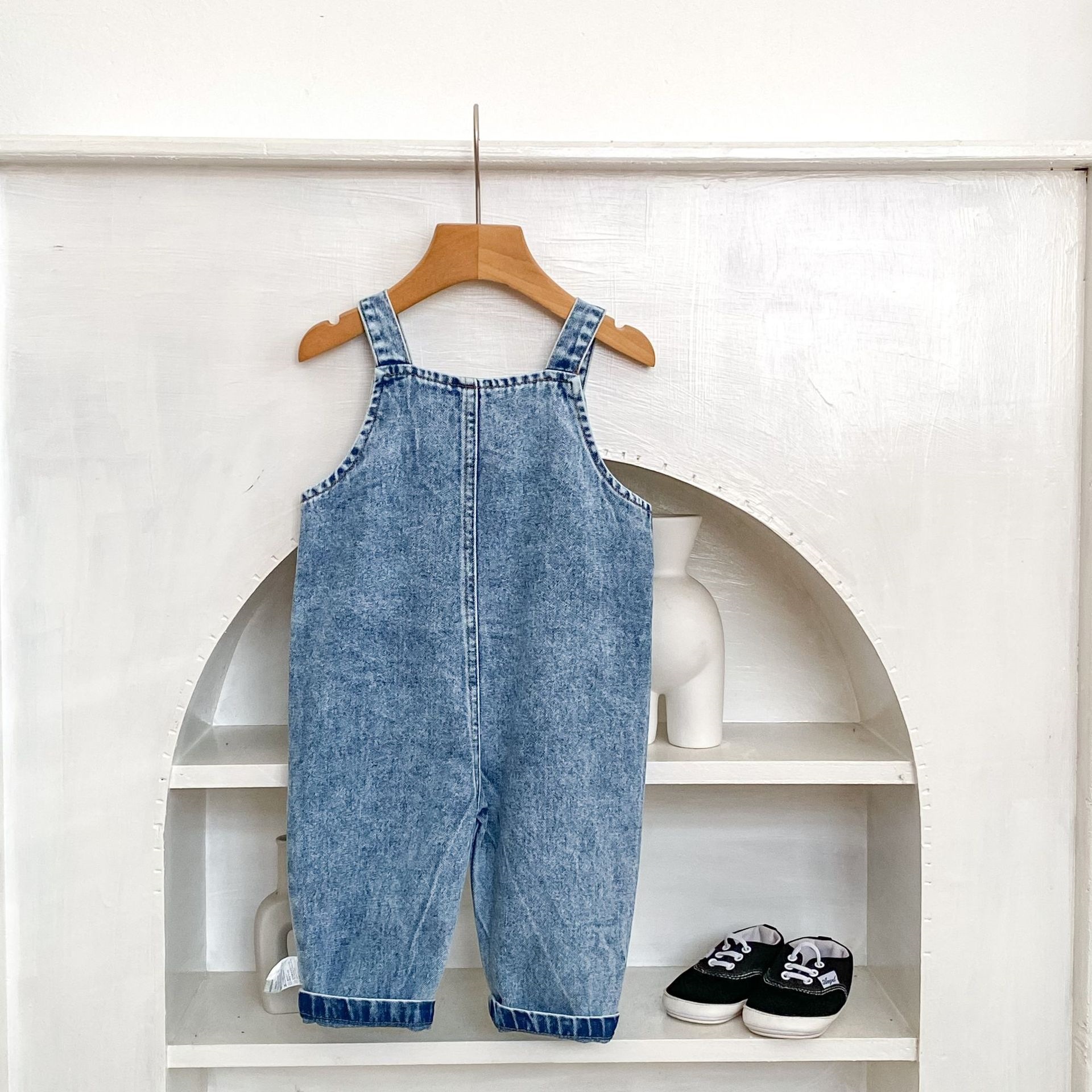 Baby Toddler Cartoon Animals Denim Overalls