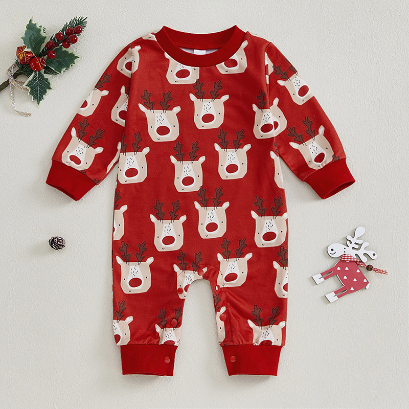 Baby Christmas Reindeer Romper