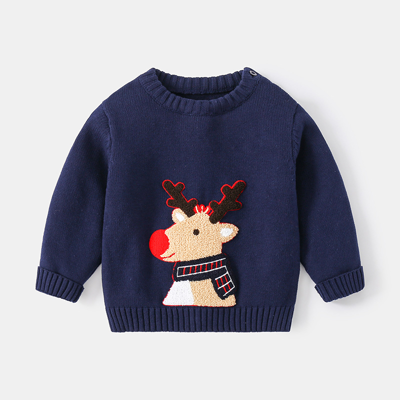 Baby Toddler Christmas Cartoon Dear Sweater