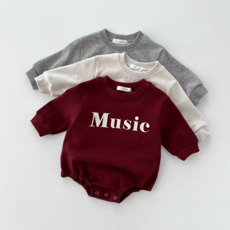 Music Baby Alphabet Print Romper