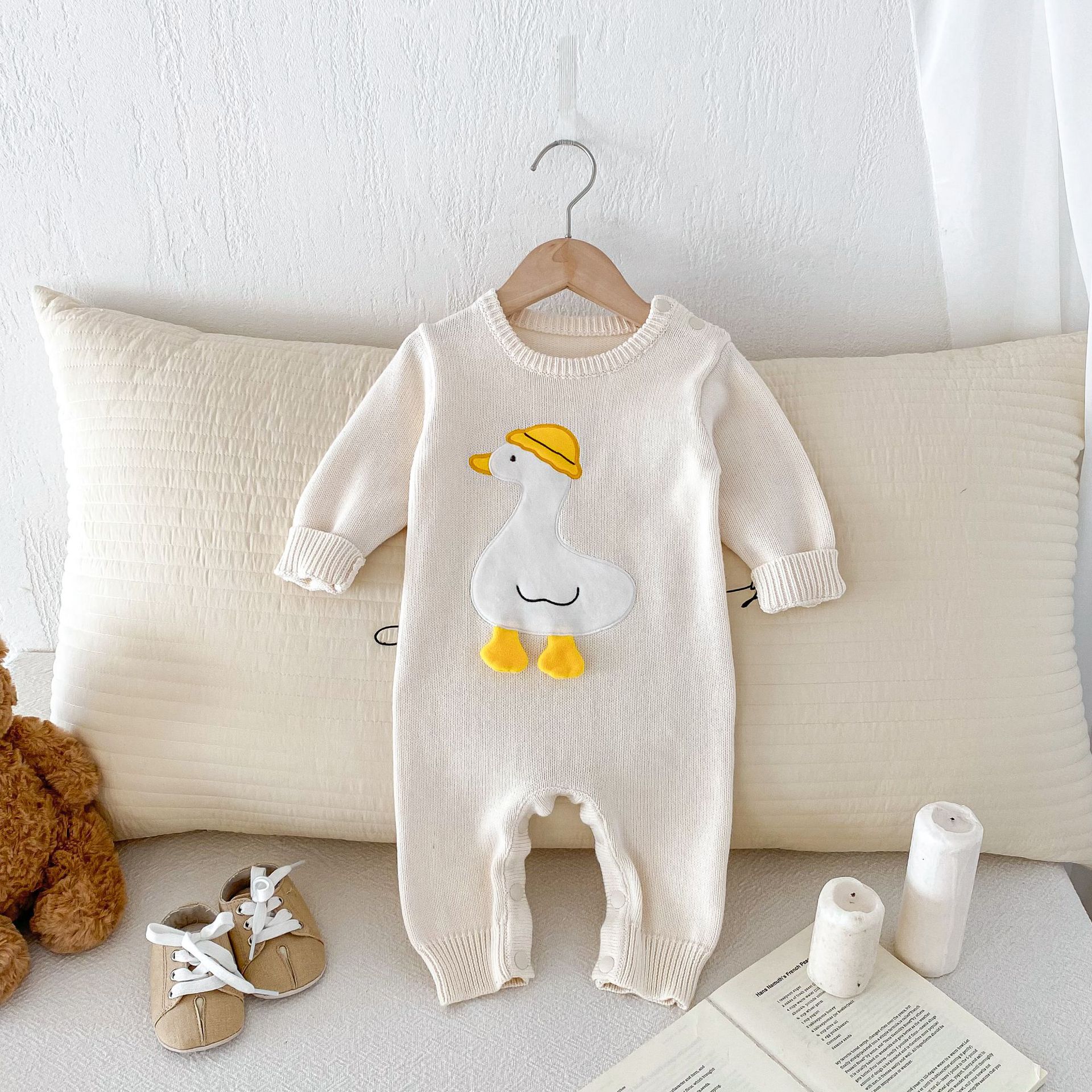Baby Knitted Duck Jumpsuit