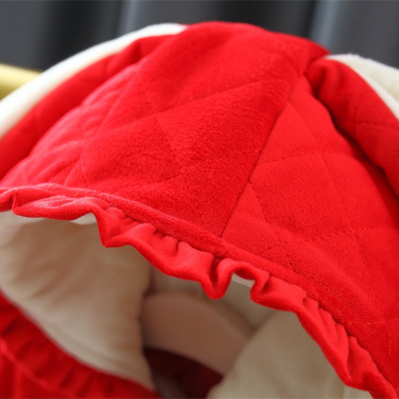 Toddler Girl Rabbit Pendant Padded Hooded Jacket