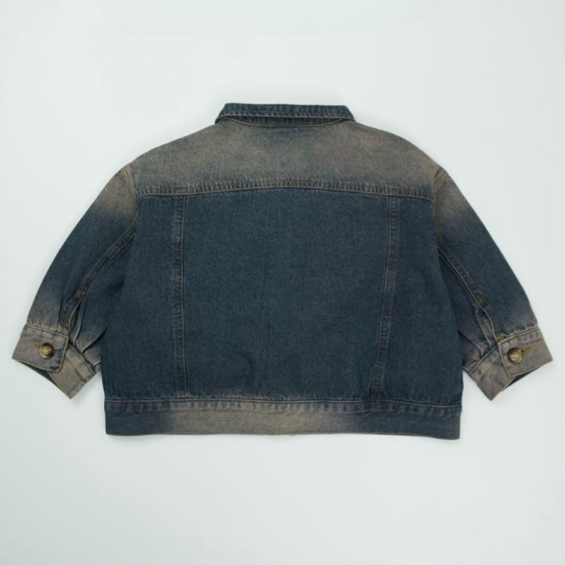 Toddler Vintage Casual Denim Jacke